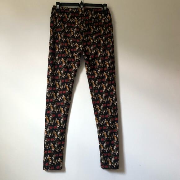 Lularoe Women’s Soft Printed Elastic Waist Leggings One Size - Picture 9 of 9